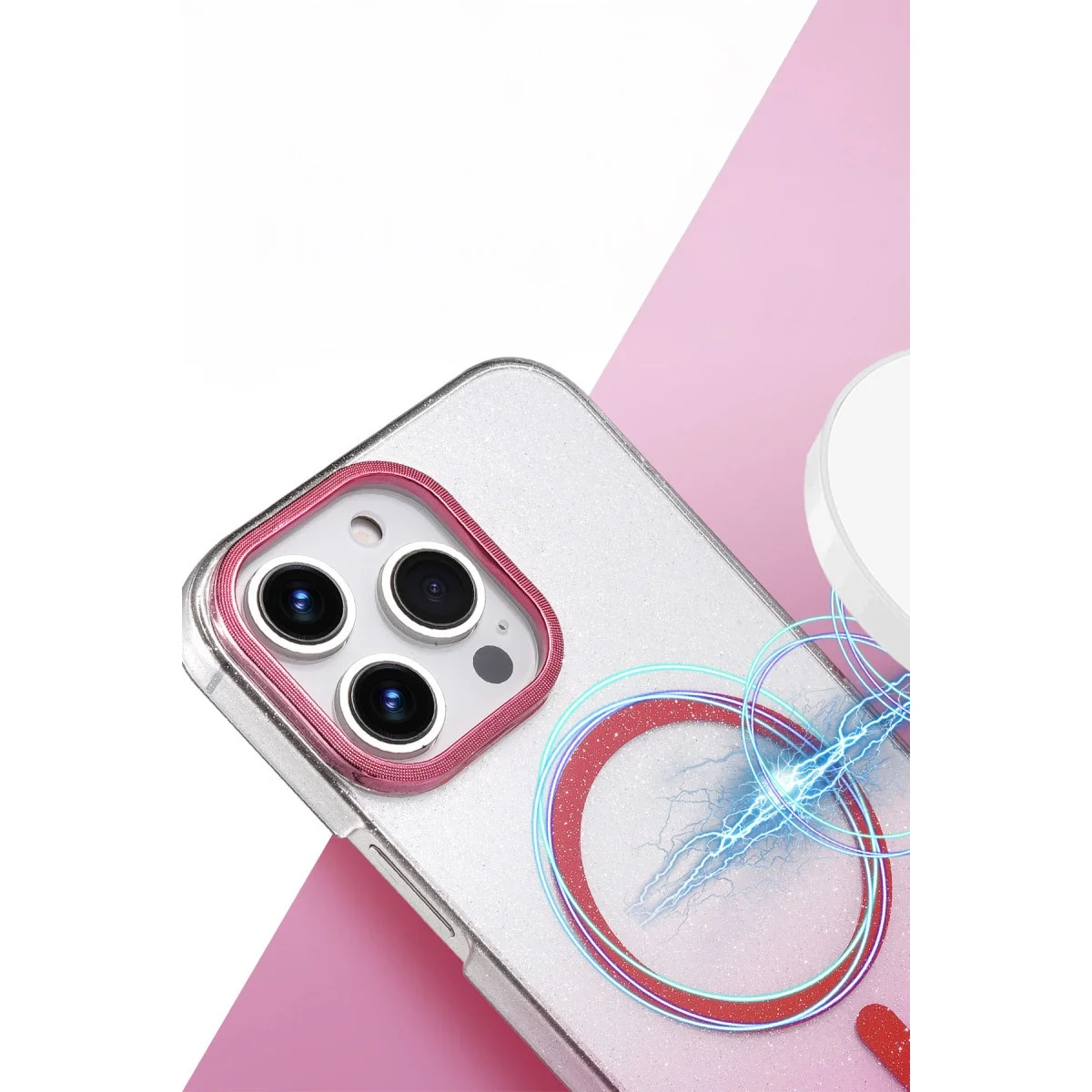 Apple İphone 16 Pro Max Glossy Magsafe Kapak - Çöl Titanyum görsel 2