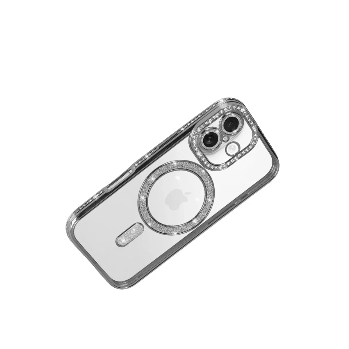 Apple iPhone 17 Joke Simli Magneticsafe Kılıf - Gümüş görsel 4
