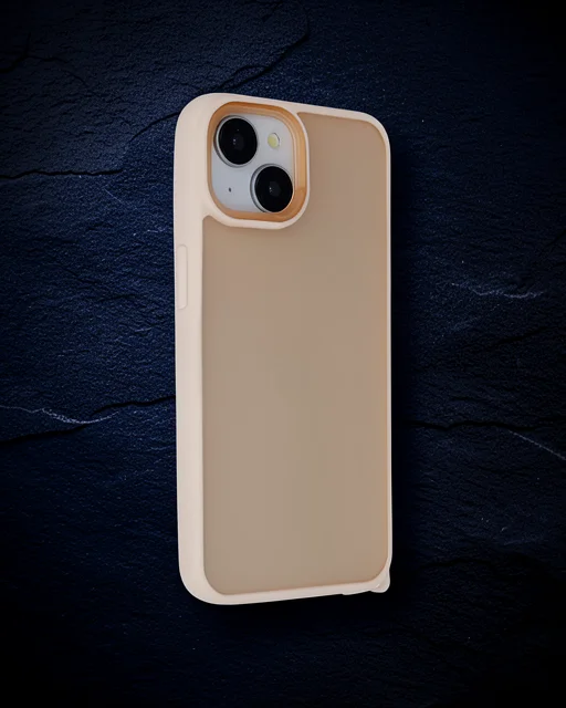 Apple İphone 14 Kılıf Elegant Kapak - Pudra