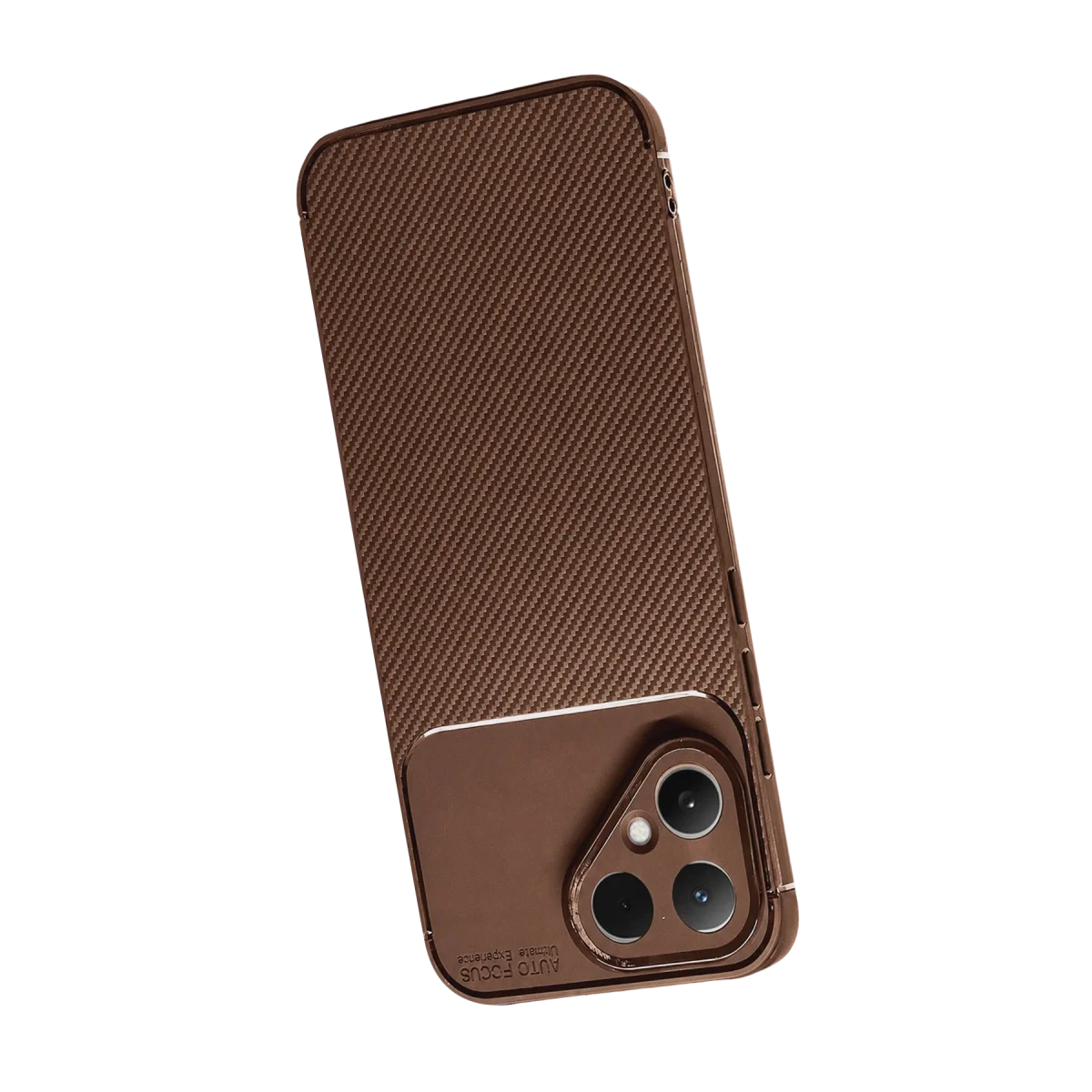 Tecno Pova Curve 2 5g Auto Focus Karbon Kapak - Kahverengi görsel 4