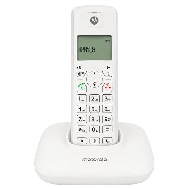 Motorola T401+ Dect Beyaz Telsiz Sabit Hat Kablosuz Telefon görsel 2