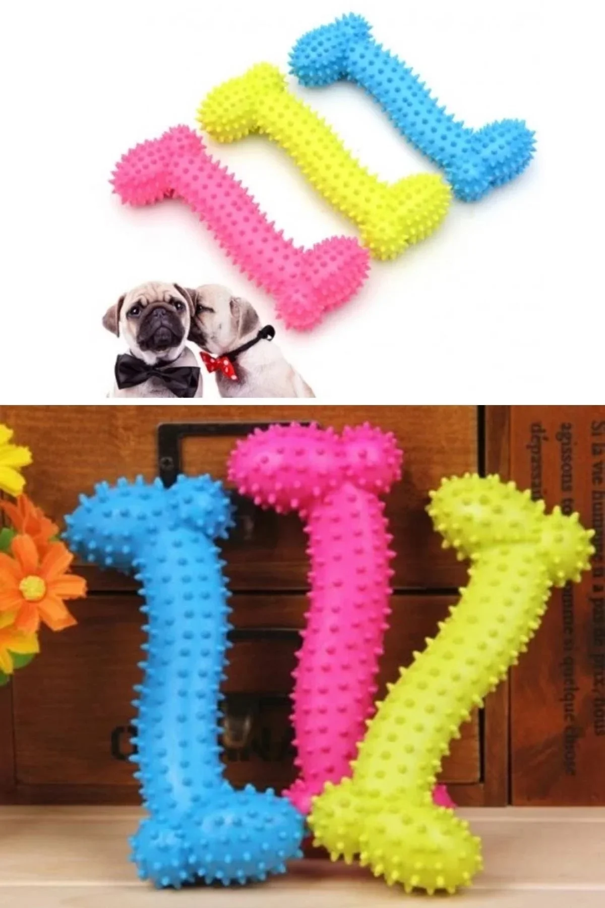 Tiny Kek Oyuncağı Tırtıklı Yüzey Küçük Kek Plastik Köpek Oyuncağı görsel 7