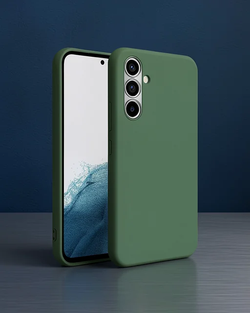 Samsung Galaxy A16 5g Kılıf First Silikon - Koyu Yeşil