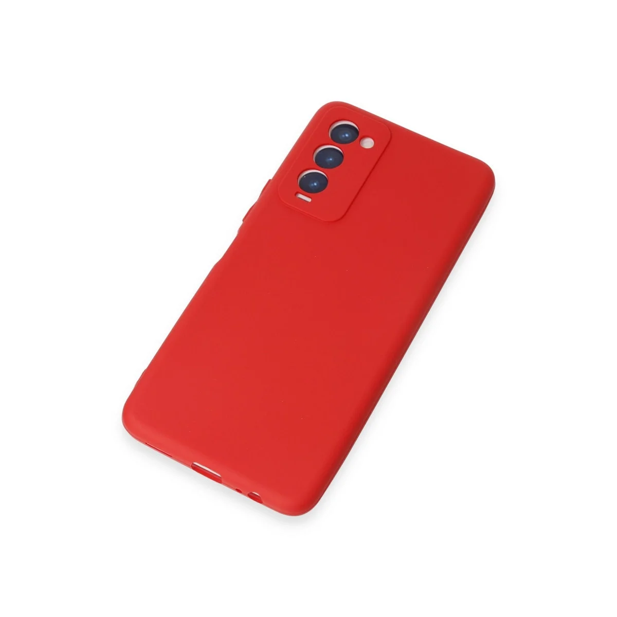Tecno Camon 18 Kılıf First Silikon - Kırmızı görsel 3
