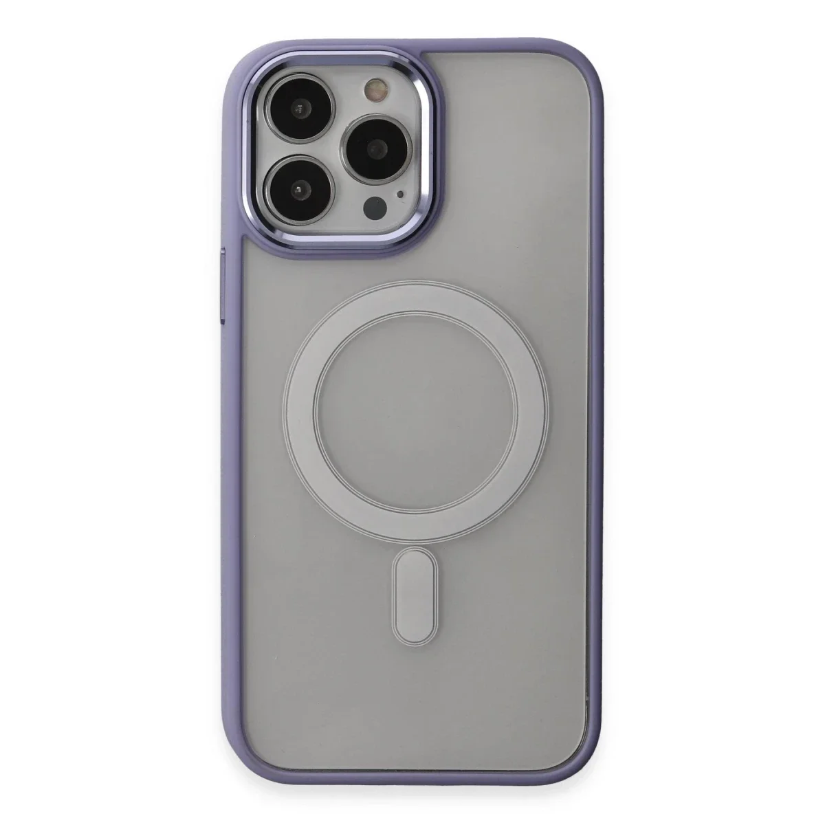 Apple iPhone 15 Pro Kılıf Room Magneticsafe Silikon - Lila görsel 2