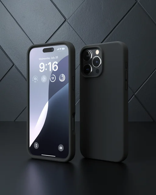 Apple İphone 16 Pro Kılıf First Silikon - Siyah