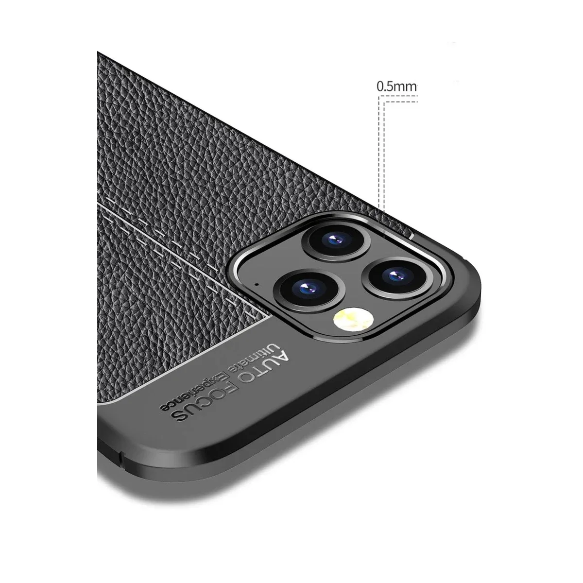 Apple iPhone 12 Pro Max Kılıf Auto Focus Kapak - Siyah görsel 4