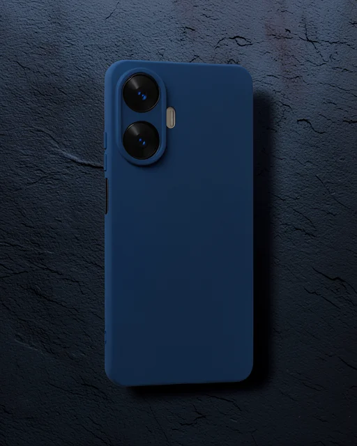 Realme C55 Kılıf Nano İçi Kadife Silikon - Lacivert