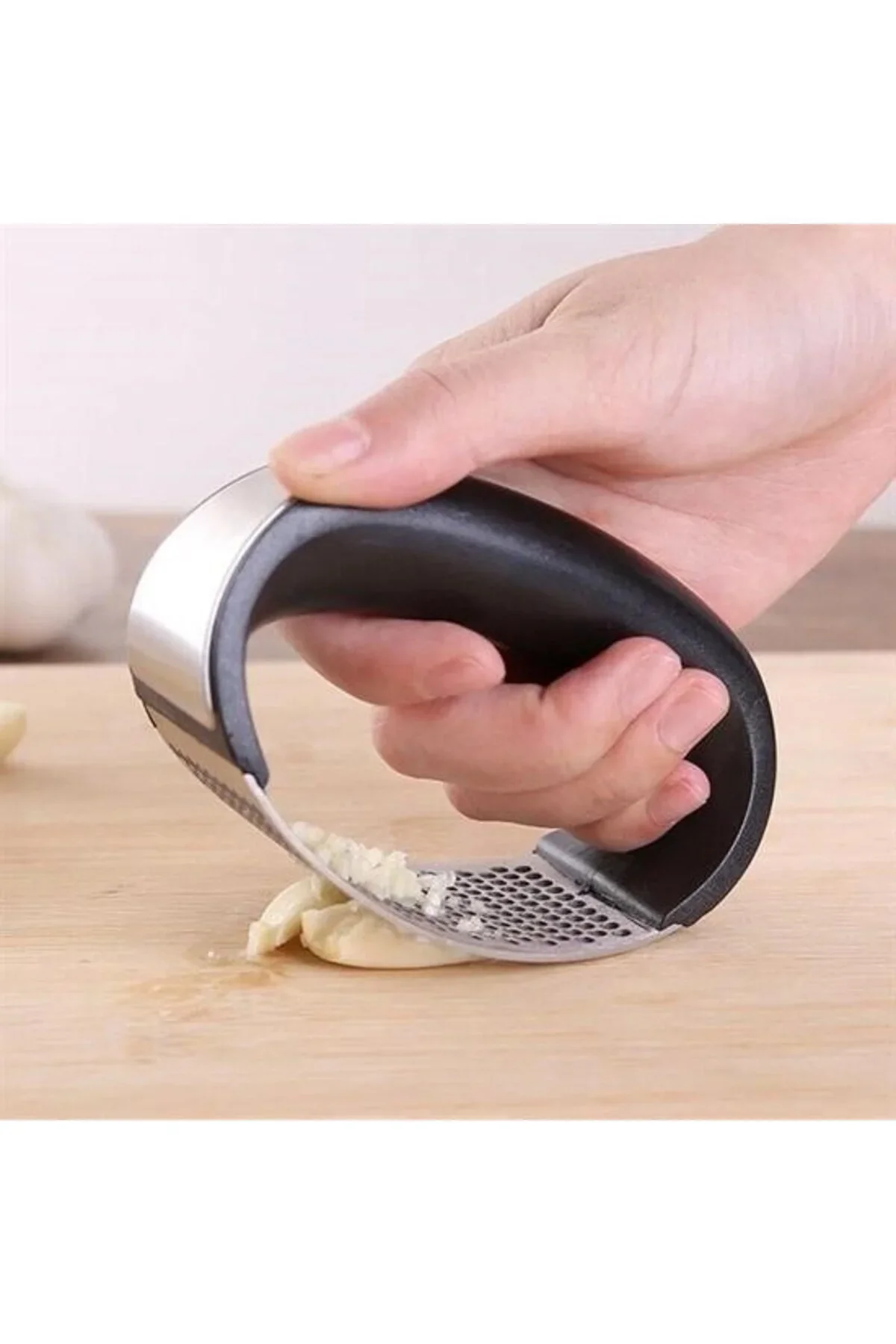 Yeni Sarımsak Ezici Paslanmaz Çelik Garlic Press görsel 4
