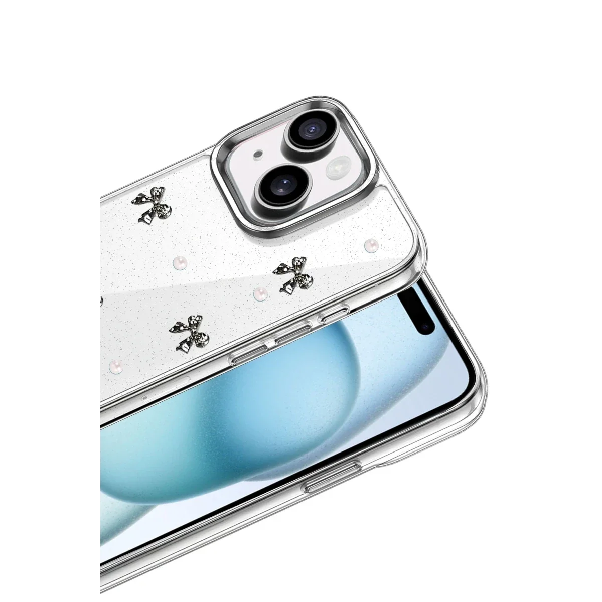 Apple iPhone 15 Fiyonk Desenli Kapak - Desen 8 görsel 2