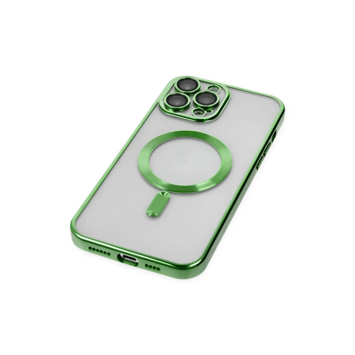 Apple iPhone 14 Pro Kılıf Kross Magneticsafe Kapak - Koyu Yeşil görsel 4