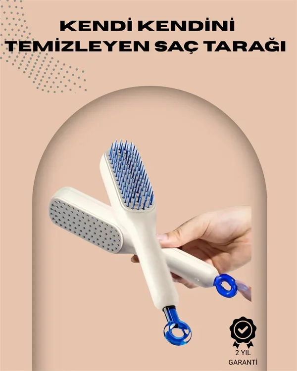 Otomatik Tezlenen Ergonok Saç Tarağı – Masaj Başlıklı