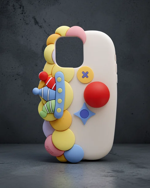 Apple İphone 15 Pro Max Kılıf Poky Karakter Silikon Kapak - Desen 7