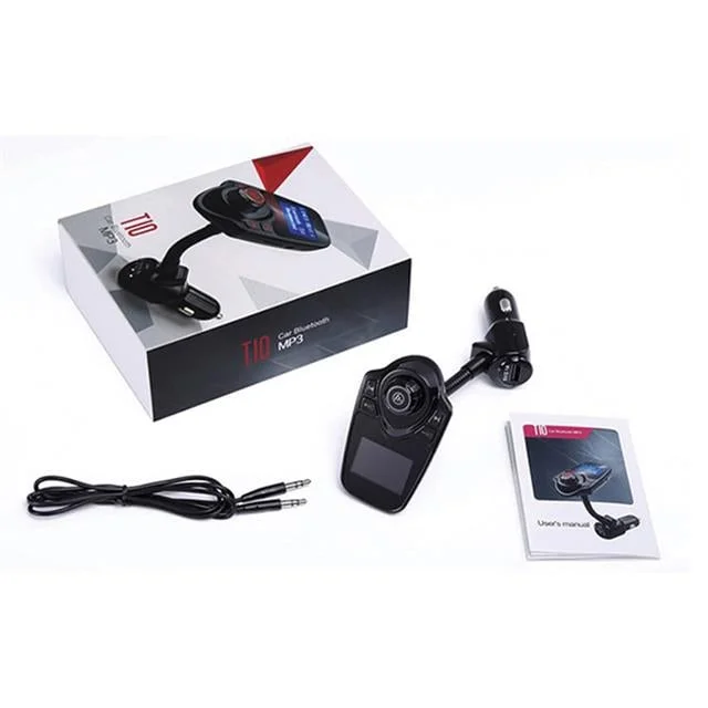 Hello T10 USB-SD-AUX-Bluetooth Destekli 2.1A FM Transtter görsel 3