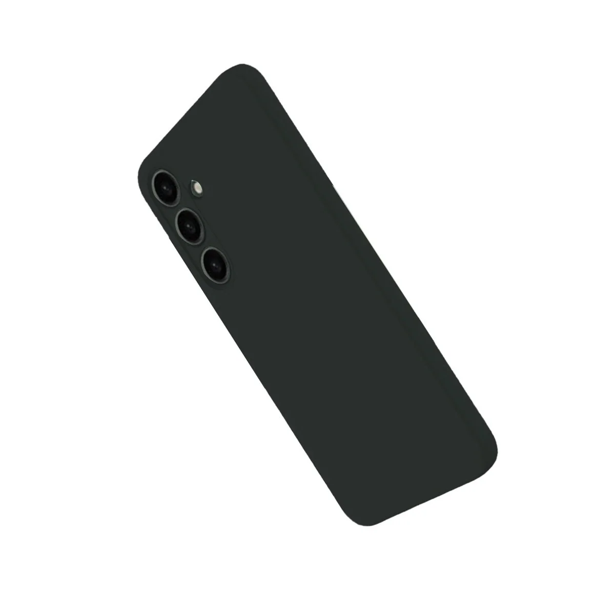 Samsung Galaxy S25 Plus Kılıf Nano İçi Kadife Silikon - Siyah görsel 2