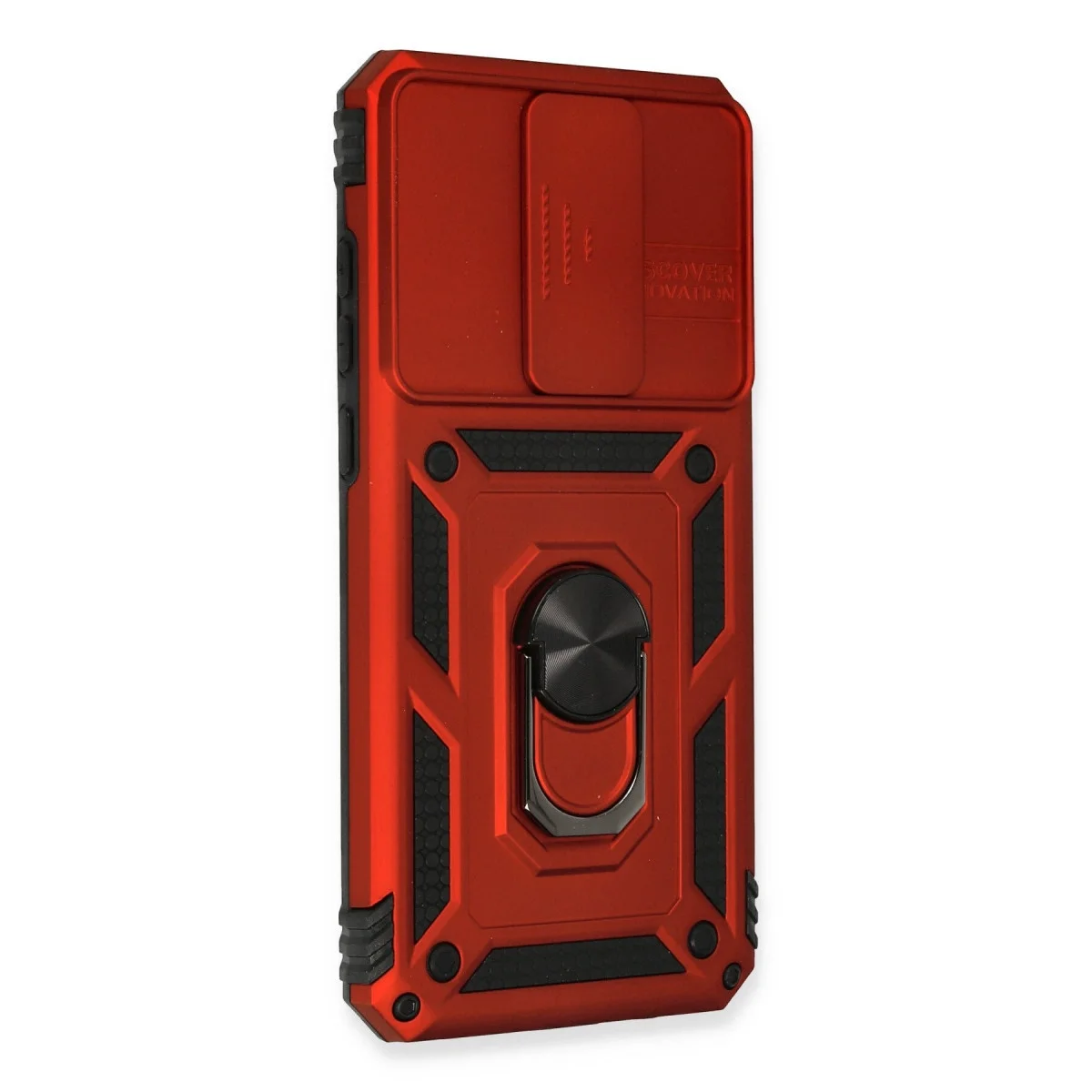 Xiao Red Note 8 Pro Kılıf Pars Lens Yüzüklü Silikon - Kırmızı görsel 2