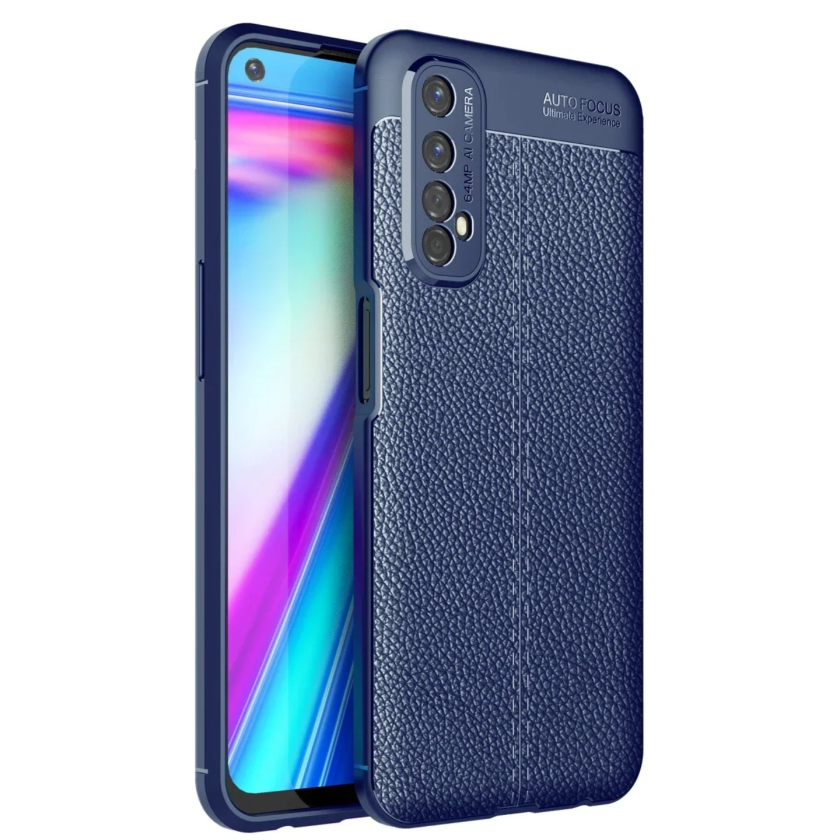 Realme 7 Kılıf Auto Focus Kapak - Lacivert