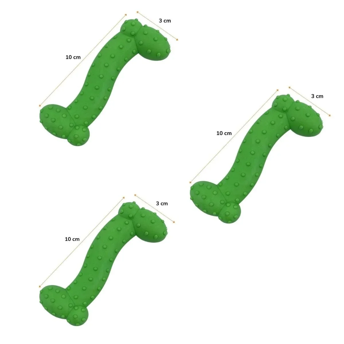 Tiny Kek Oyuncağı Tırtıklı Yüzey Küçük Kek Plastik Köpek Oyuncağı görsel 8