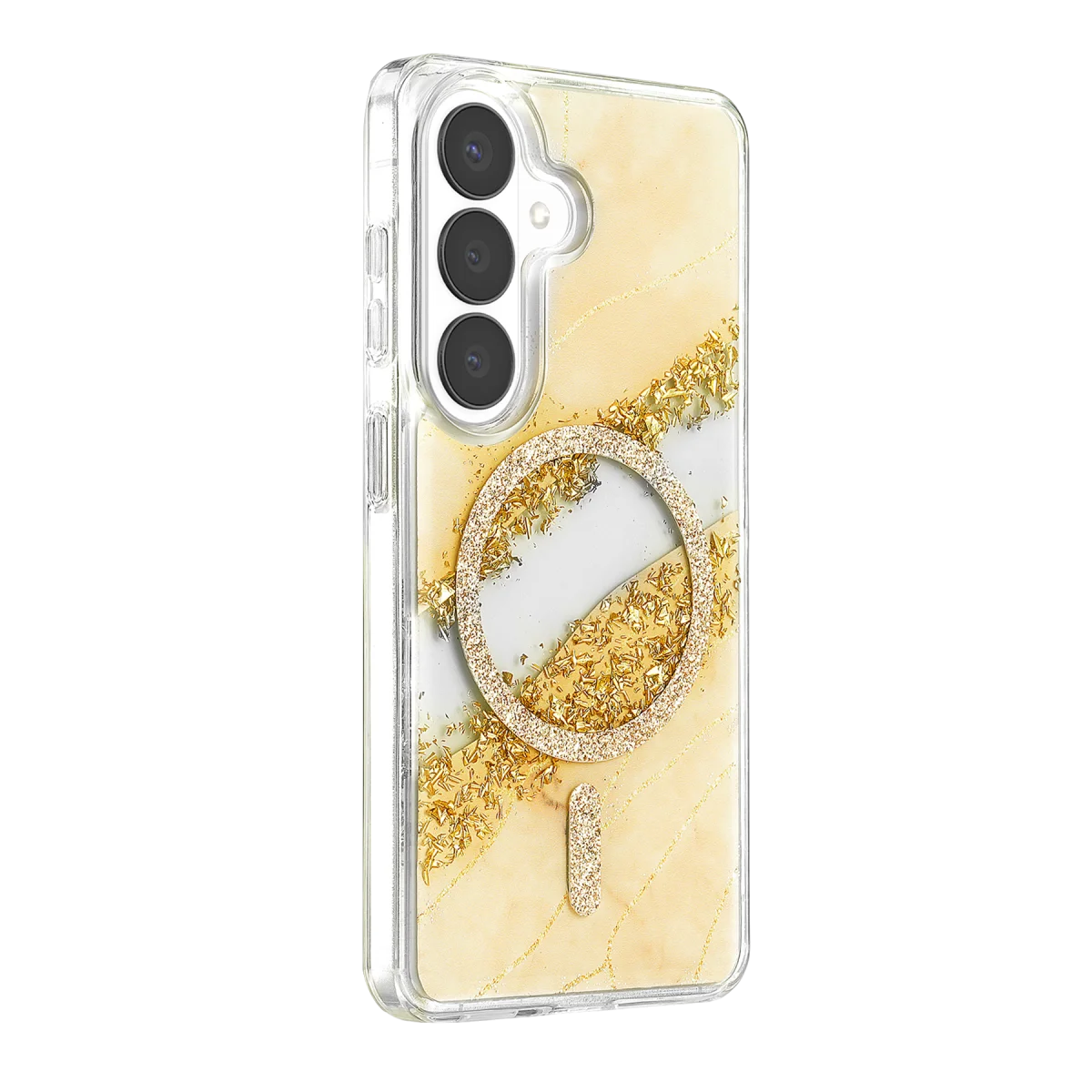Onegif Samsung Galaxy S26 Lotus Simli Magsafe Kapak - Gümüş görsel 2