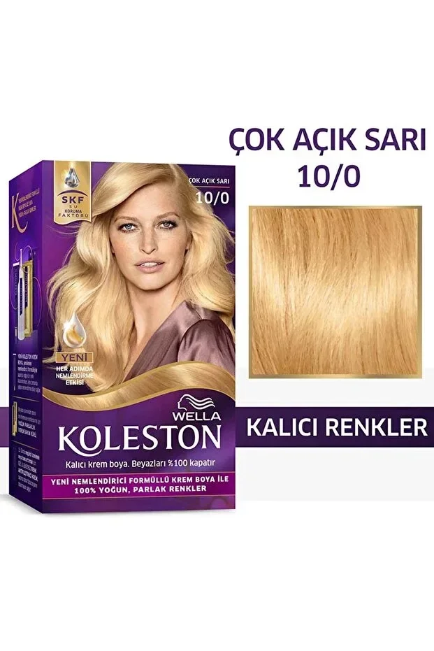Koleston Kit Saç Boyası - 10/0 Çok Açık Sari