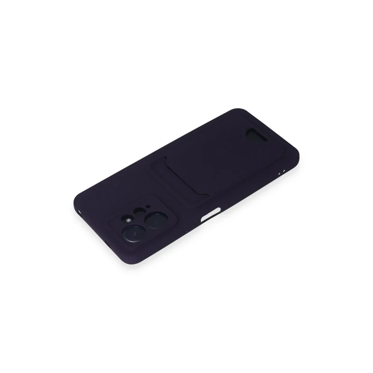 Xiaomi Redmi Note 12 4G Kılıf Kelvin Kartvizitli Silikon - Derin Mor görsel 3