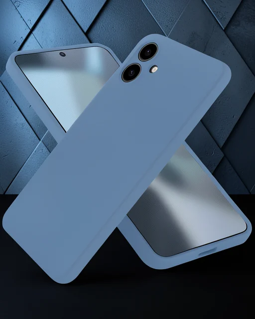 Samsung Galaxy A06 Kılıf First Silikon - Mavi