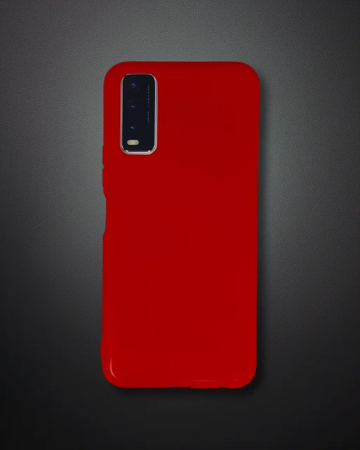 Vivo Y11s Kılıf Nano İçi Kadife Silikon - Kırmızı