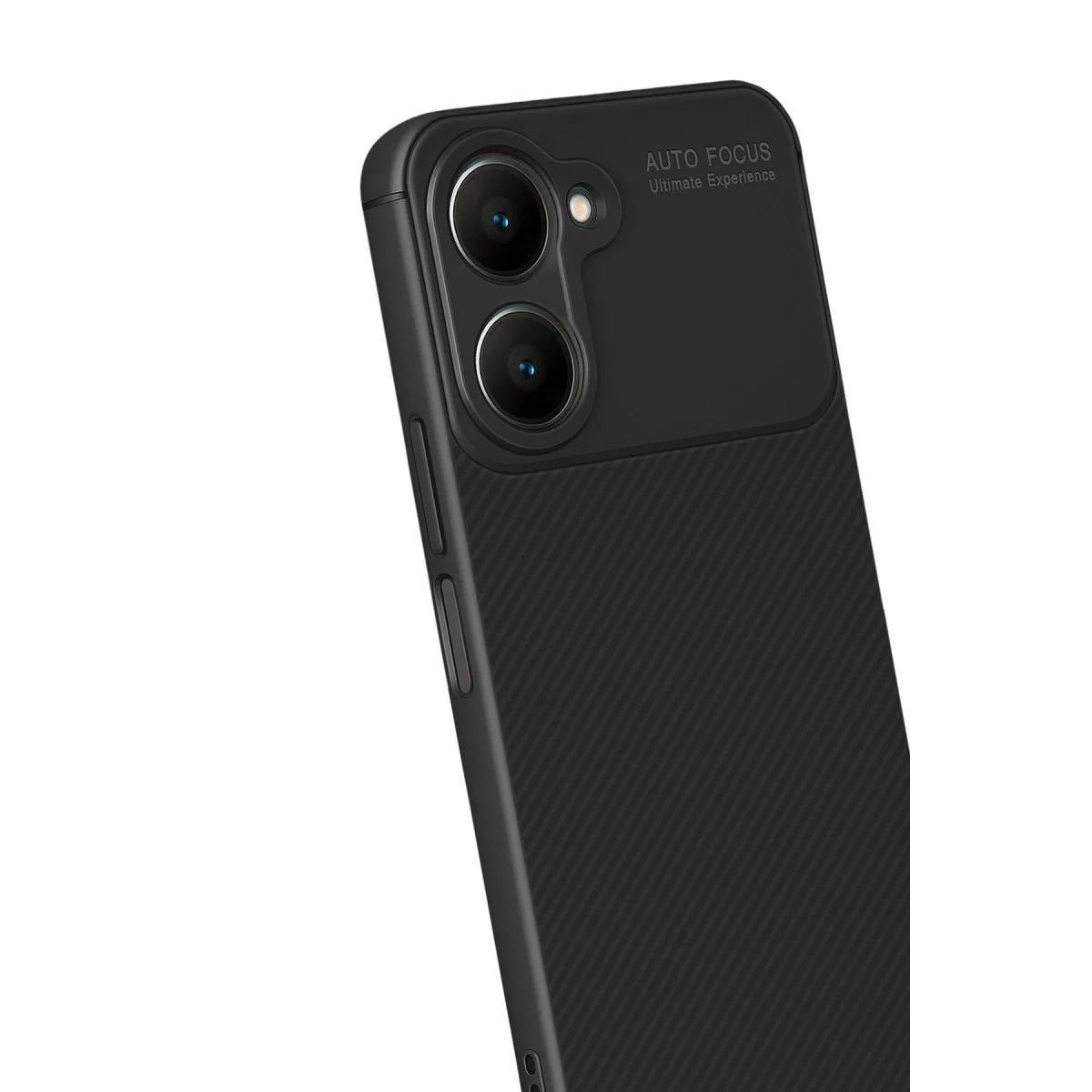 Vivo Y18 Kılıf Auto Focus Karbon Kapak - Siyah görsel 3