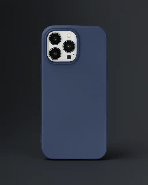 Apple İphone 14 Pro Kılıf Nano İçi Kadife Silikon - Lacivert