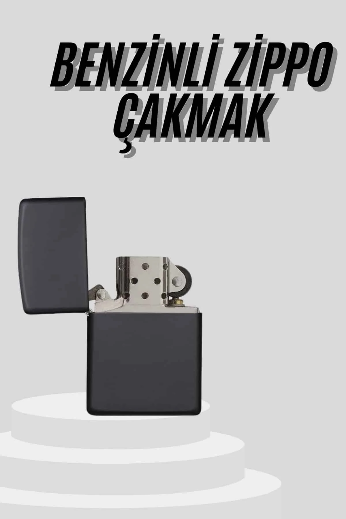 Çakmak Parlak Siyah Doldurulabilir Hedyelik Eşya Yeni Nesil görsel 2