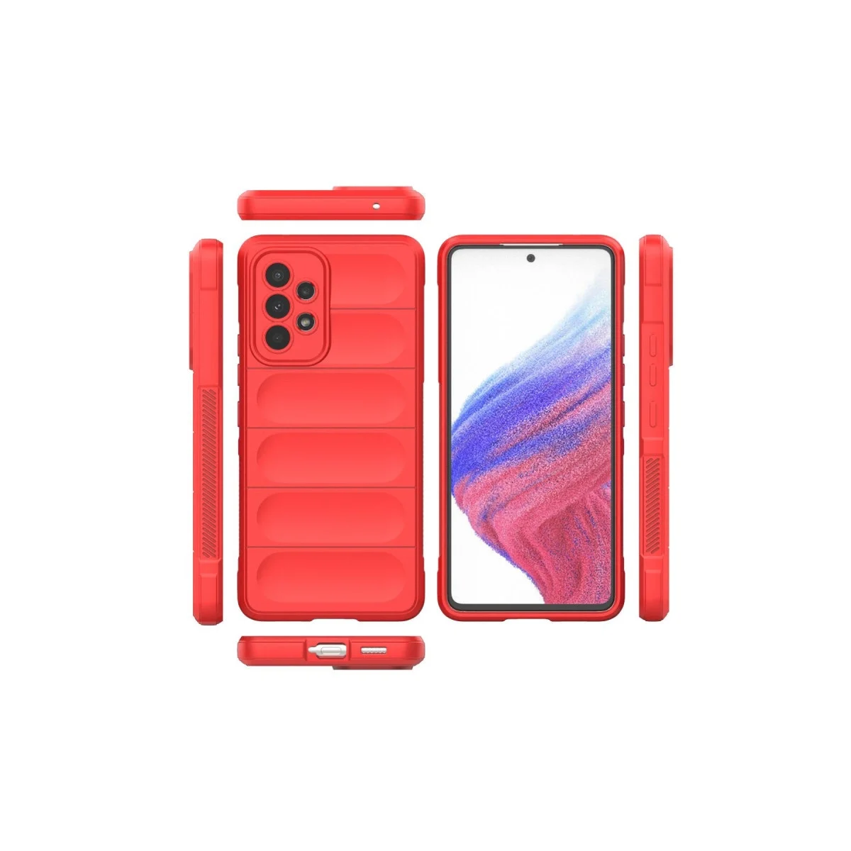 Samsung Galaxy A53 5g Kılıf Optimum Silikon - Kırmızı görsel 3