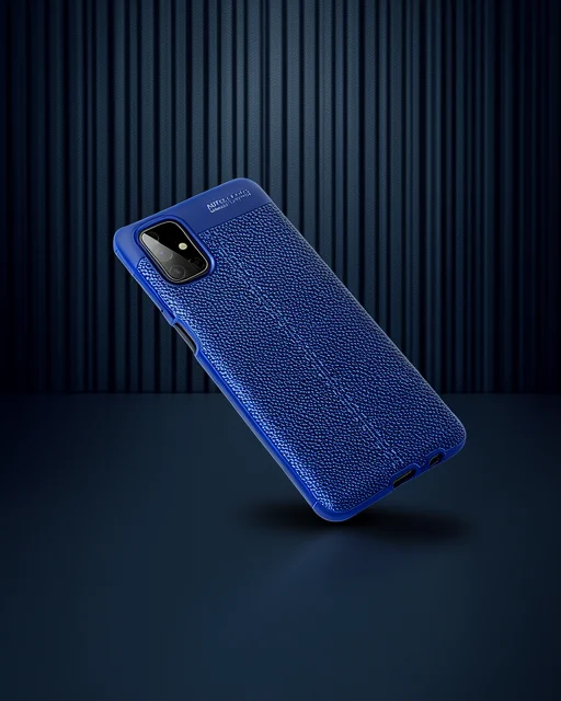 Samsung Galaxy M51 Kılıf Auto Focus Kapak - Lacivert