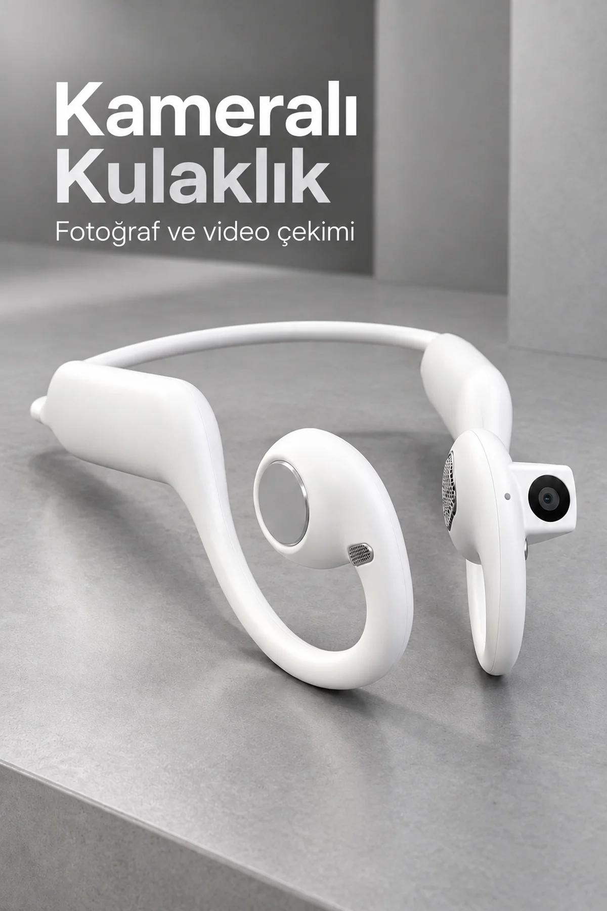 Kameralı Bluetooth Kulaklık Fotoğraf ve Video Kayıt Özellikli