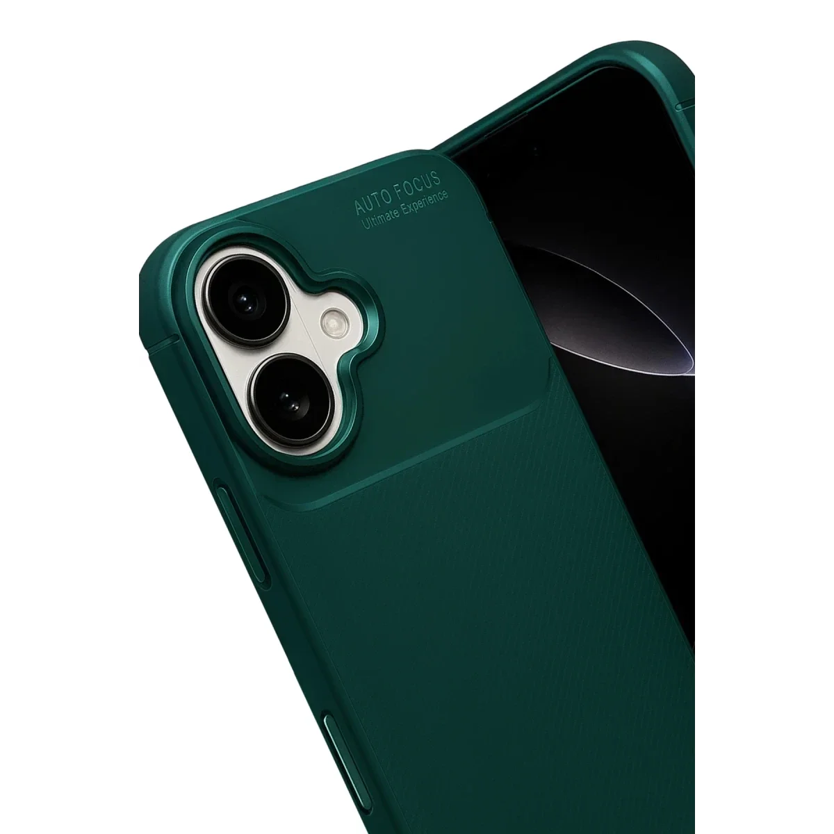 Apple iPhone 17 Auto Focus Karbon Kapak - Koyu Yeşil görsel 2
