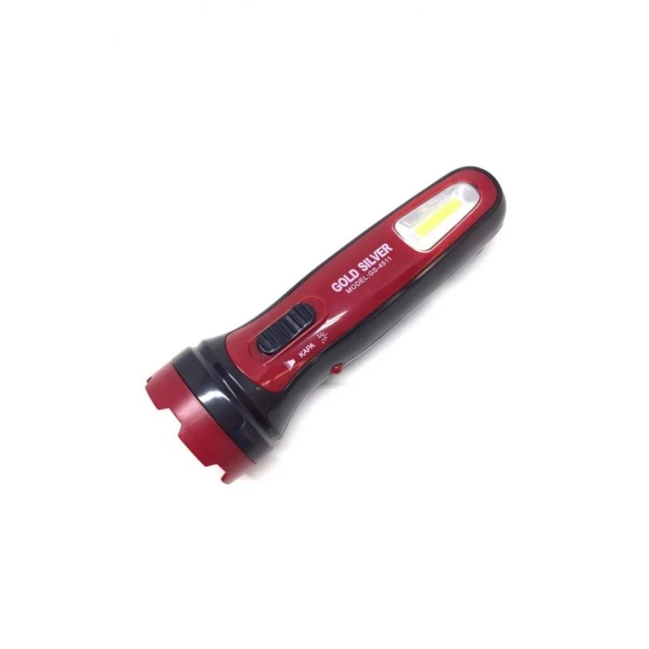 GS-4511 1 Watt+1 Watt Cob Led Şarjlı El Feneri görsel 2