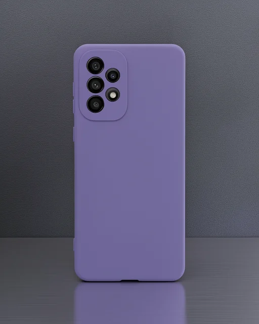 Samsung Galaxy A53 5g Kılıf Nano İçi Kadife Silikon - Mor
