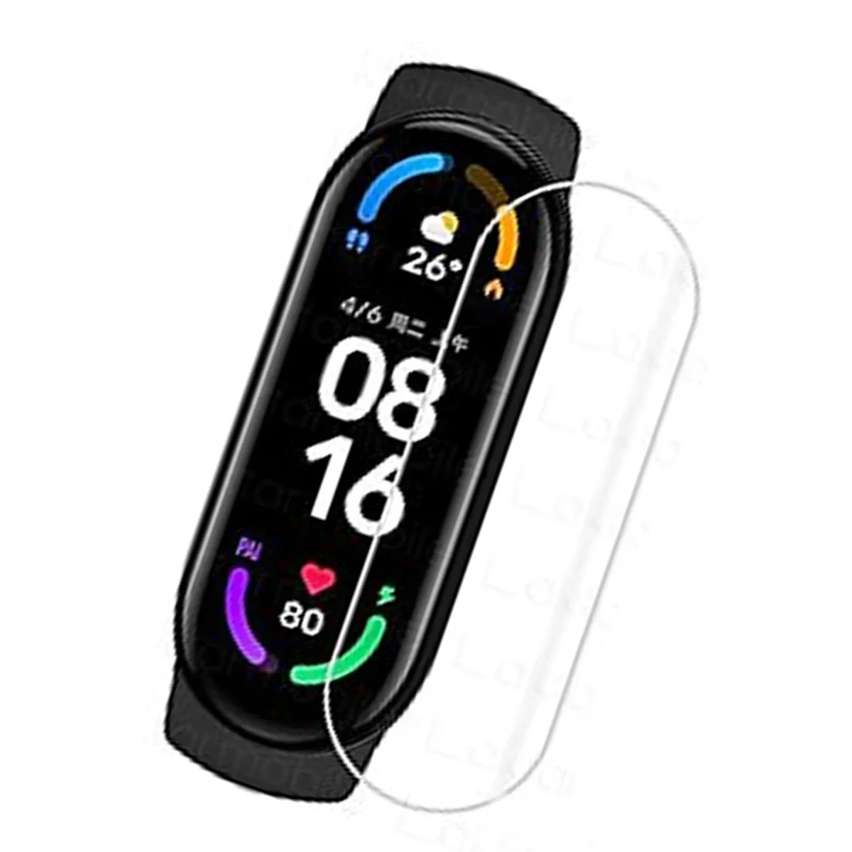 Xiaomi Mi Band 6 Polymer Nano Ekran Koruyucu - Şeffaf görsel 2