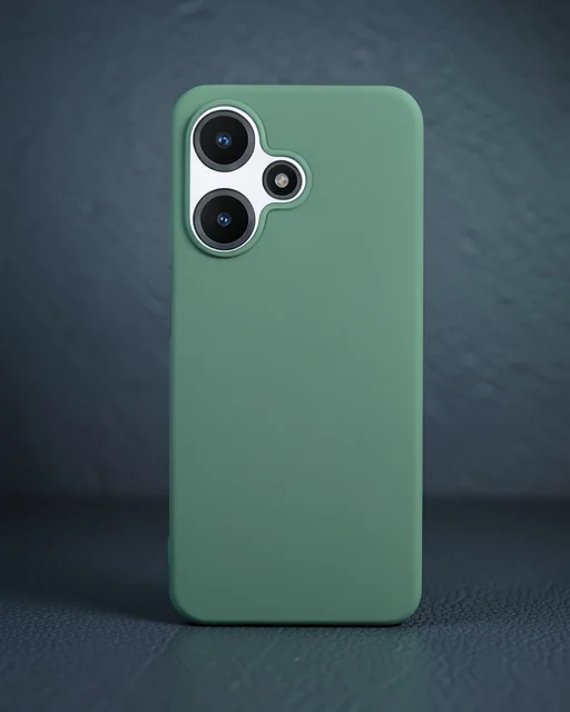 İnfinix Hot 30i Kılıf First Silikon - Koyu Yeşil