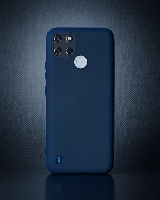 Realme C25y Kılıf Nano İçi Kadife Silikon - Lacivert
