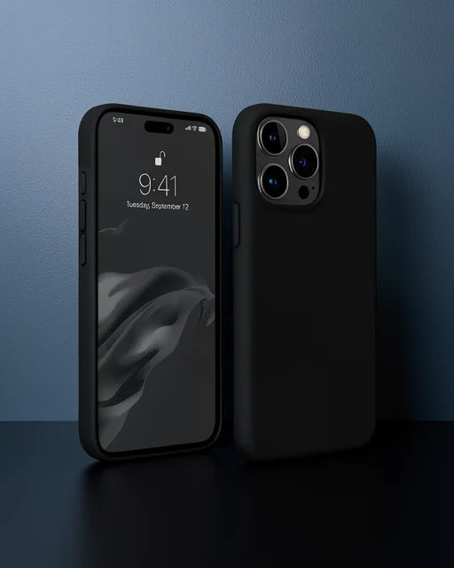 Apple İphone 15 Pro Kılıf First Silikon - Siyah