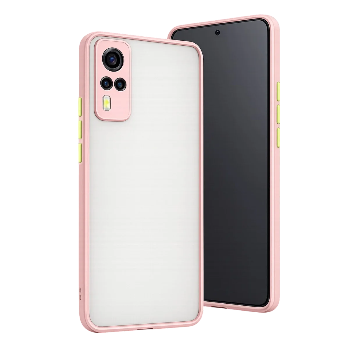 Vivo Y53s Kılıf Montreal Silikon Kapak - Pembe