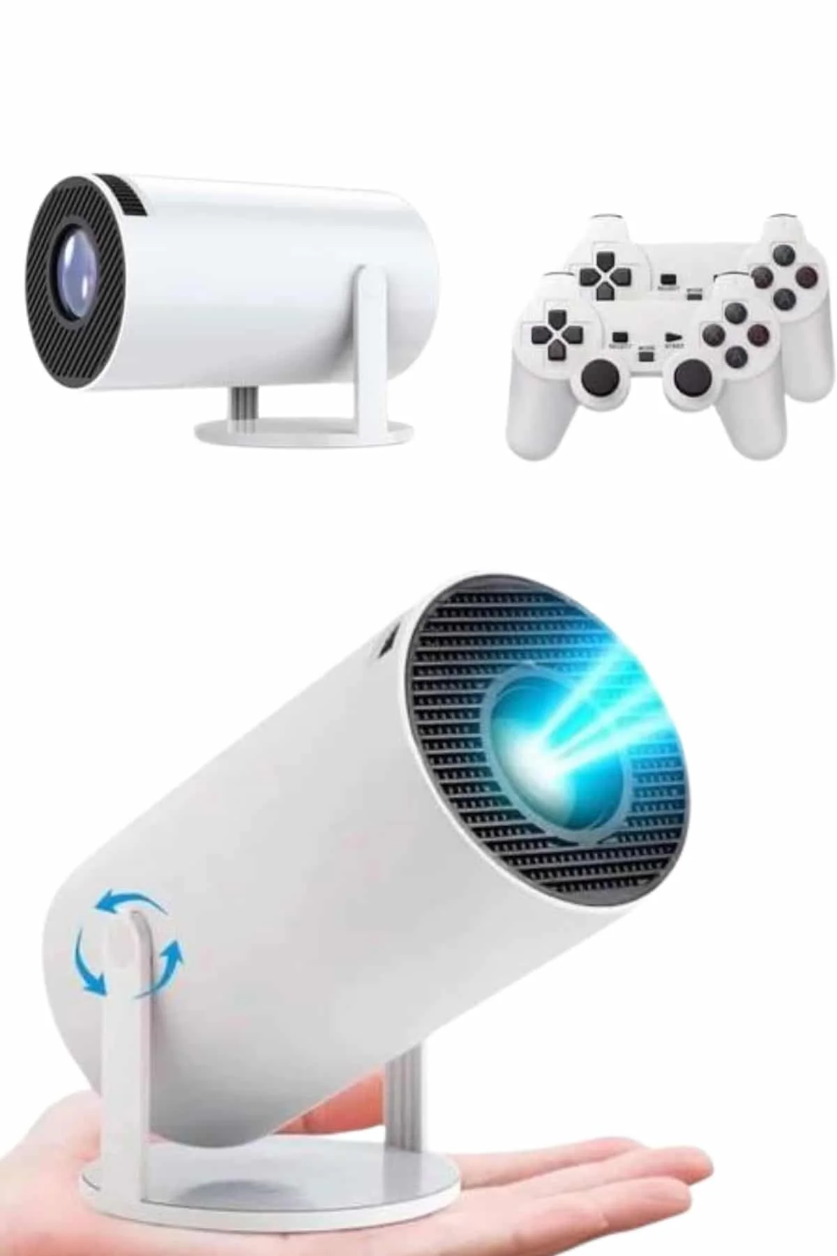 4K Wireless Çift Kollu Kumandalı Oyun Projeksiyonu Retro Video Oyunu Yeni Nesil görsel 4