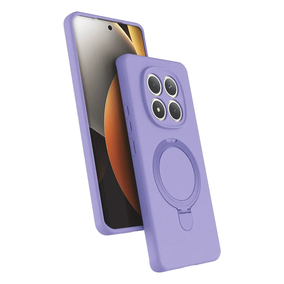 Xiaomi Redmi Note 15 4G Regal Magsafe Standlı Kapak - Lila