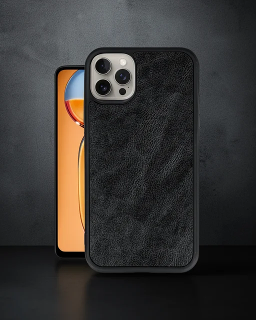 Apple İphone 14 Pro Kılıf Aras Deri Kapak - Siyah