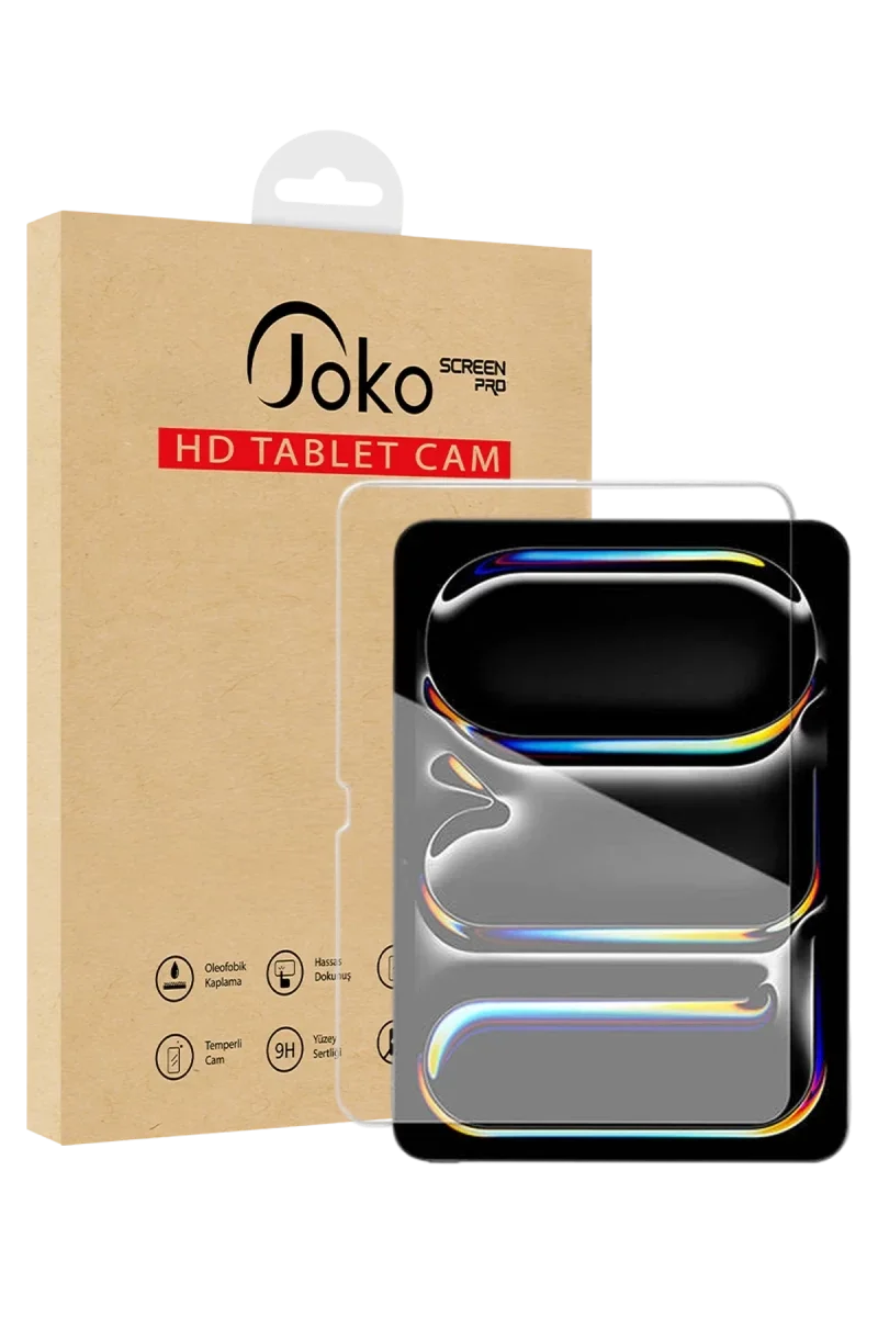 Joko Apple iPad Pro 11 (2025) 2in1 HD Tablet Cam Ekran Koruyucu - Şeffaf