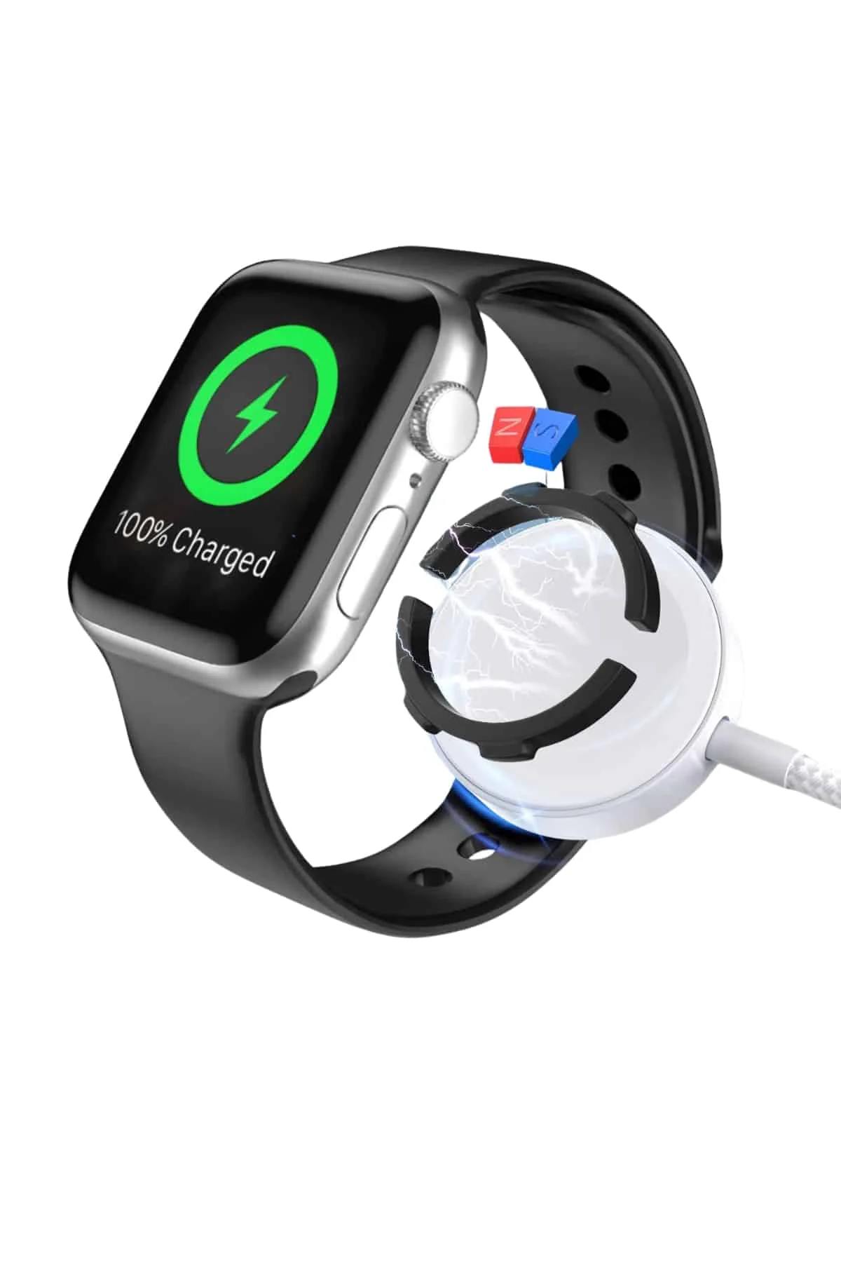 Akıllı Saat Wireless Şarj Yüksek Çözünürlüklü Müzik Dinleme Sesli Cevaplama görsel 5