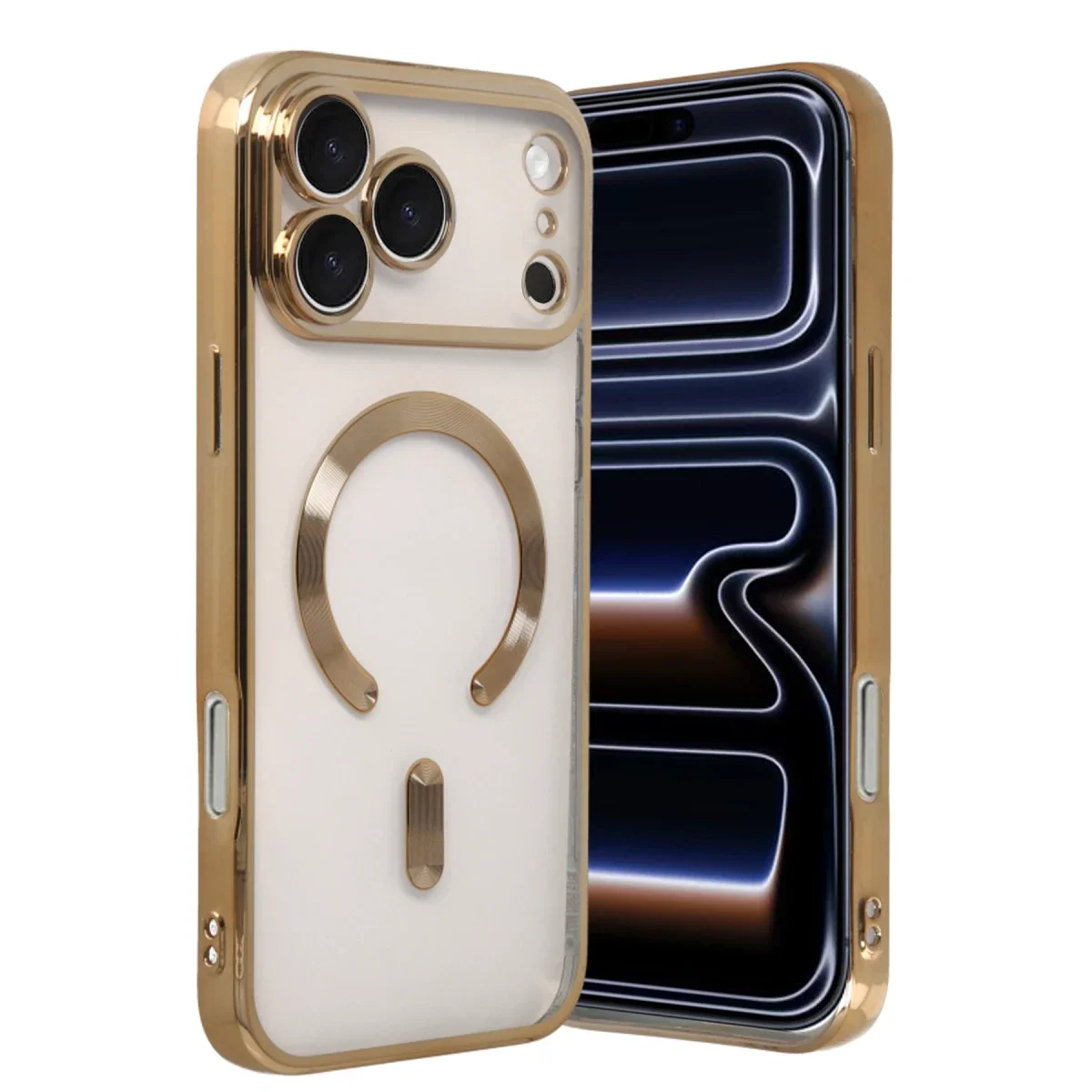 Apple iPhone 17 Pro Kross Magneticsafe Kapak - Gold