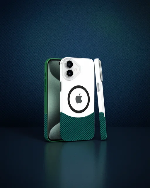 Joko Apple İphone 16 Carbon Puzzle Magsafe Kapak - Yeşil