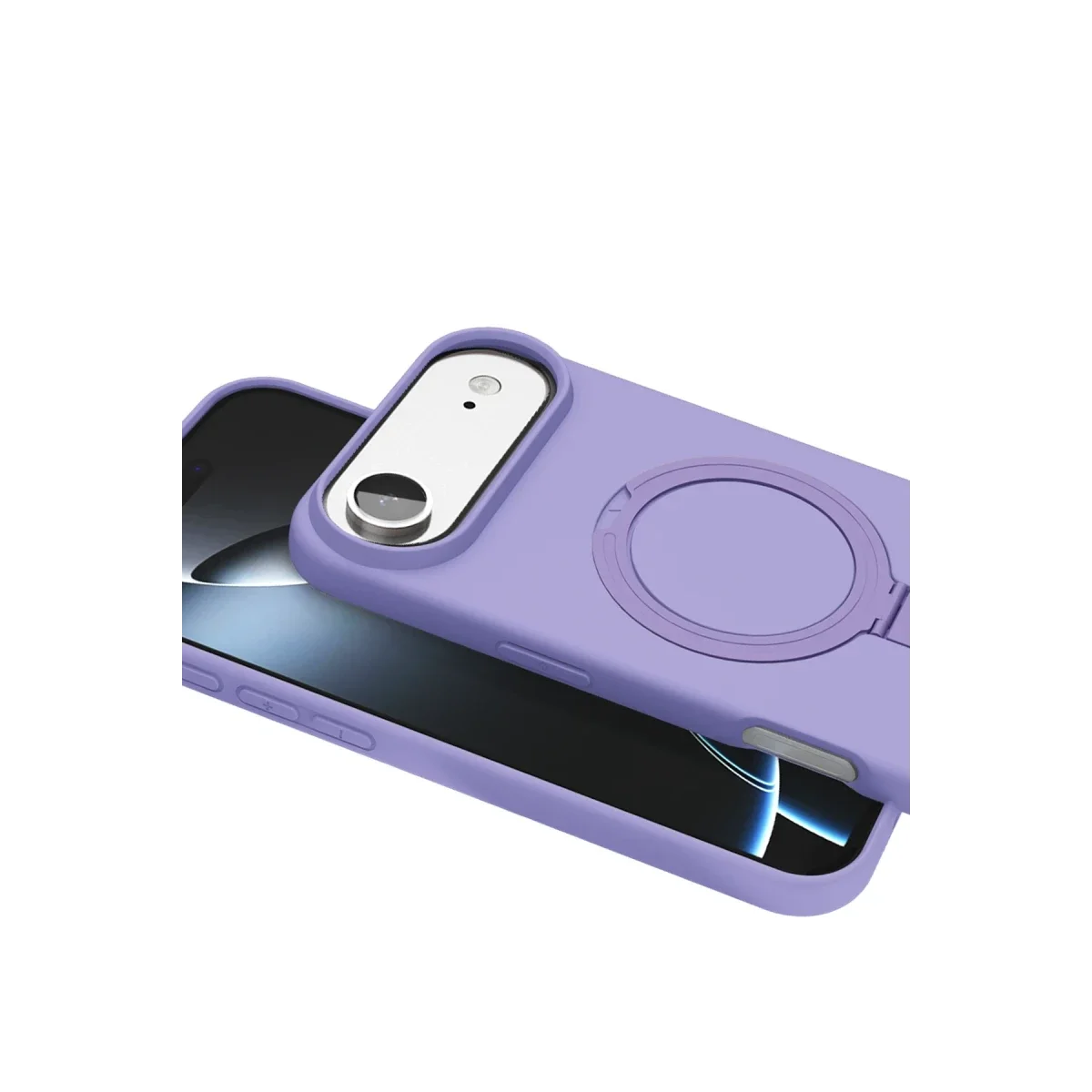 Apple iPhone 17 Air Regal Magsafe Standlı Kapak - Lila görsel 2