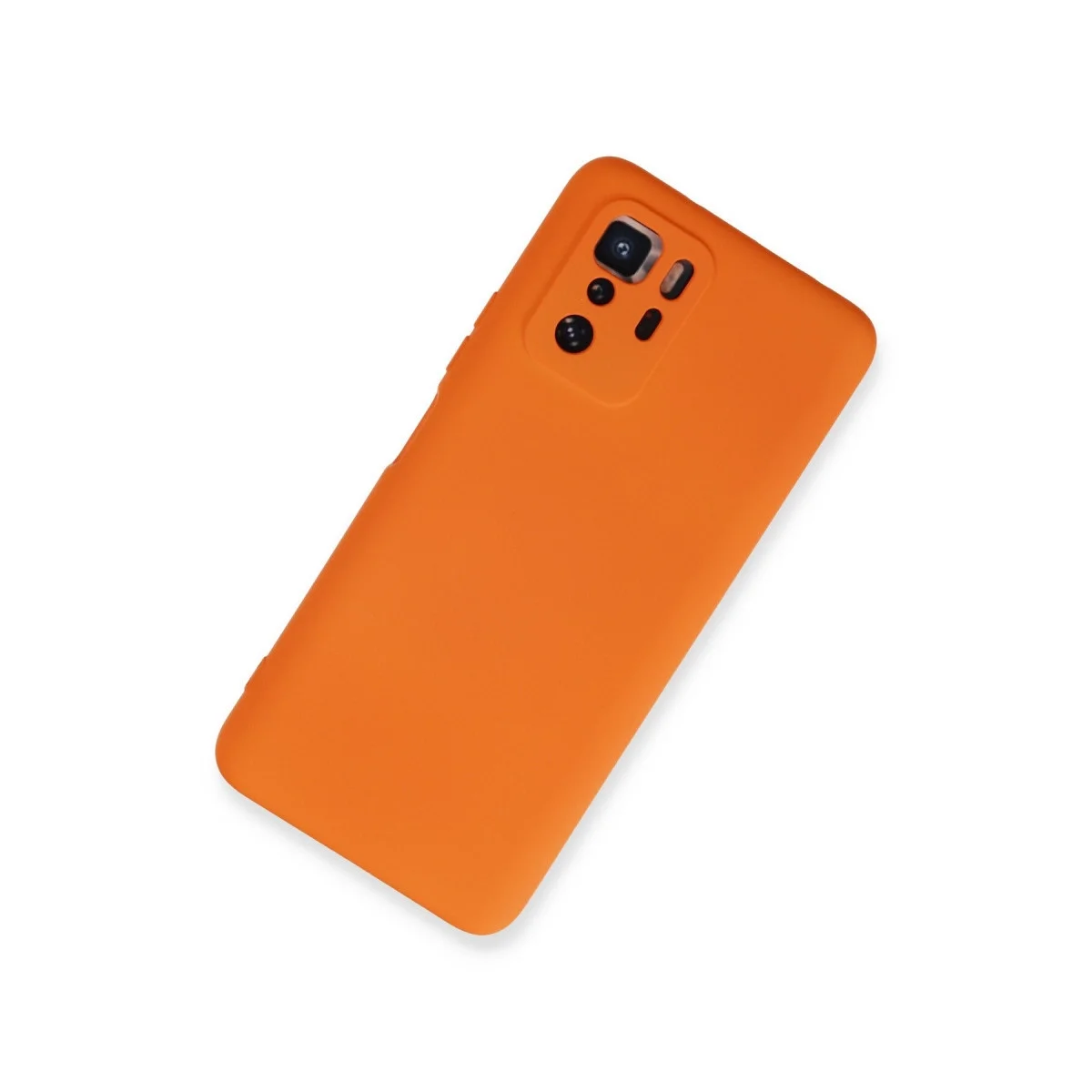Xiaomi Poco X3 Gt Kılıf Nano İçi Kadife Silikon - Turuncu görsel 2